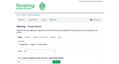 Desktop Screenshot of idox.tendringdc.gov.uk